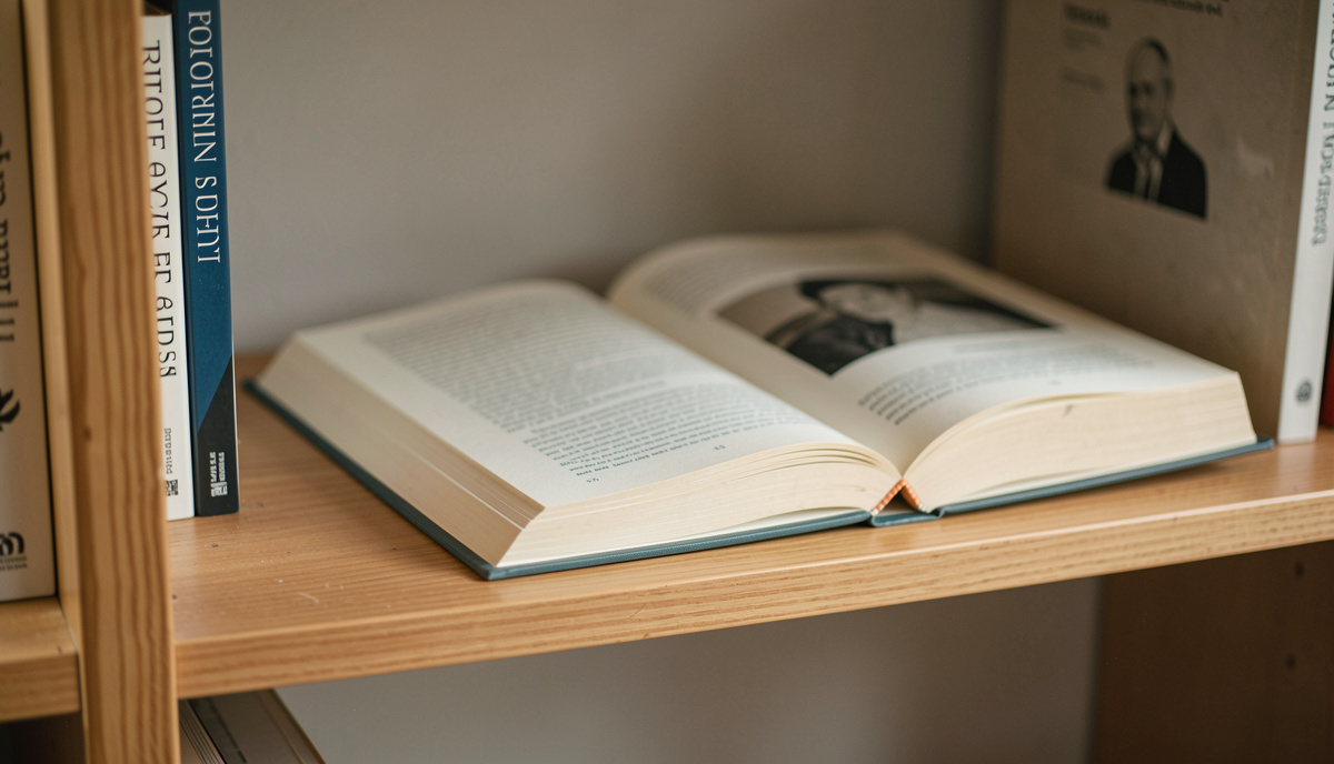 a desk kept for reading books